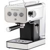 Russell Hobbs Macchina Caffè Espresso Titanio - Con Portafiltro - Acciaio Inox; Pressione 15 bar; Inserto 1-2 tazze; Cialde ESE; Dosaggio automatico regolabile, Erogatore vapore, Distinction 26452-56