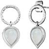 Engelsrufer Orecchini da donna in argento 925 con pietra di luna 32020113, 10,7 mm, Argento sterling, Pietra di luna
