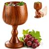 Hominas Calice Da Vino in Legno Massello, Tazza Colazione Di Uva Da 150 Ml Multifunzionale per Comunione Caffè, Tè e Latte