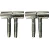 bricoleva.it Cerniere Anuba per porte e finestre in legno, Set composto da 2 Maschio e 2 Femmina - Cerniere a 2 gambi - Kit 2 Cerniere Anuba in Diversi Colori e Dimensioni (13 mm, Nichelato)