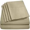 Sweet Home Collection Queen Sheets - Set di lenzuola per letto matrimoniale, 6 pezzi, collezione Supreme 1500, in microfibra spazzolata, con tasca profonda, 2 federe extra, per letto matrimoniale, colore: salvia