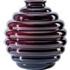 VENINI VASO DECO, VETRO MURANO ROSSO SANGUE DI BUE, M 707.07 - H 24.5 x L 23 cm