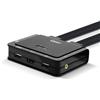 Lindy 42345 switch per keyboard-video-mouse (kvm) Montaggio rack Nero