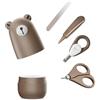 sivenciaga Set di manicure per bambini, set per manicure e pedicure, con astuccio carino, tagliaunghie e set di spazzole per neonati, neonati e bambini