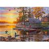 Schmidt 58532 Darrel Bush, casetta delle barche con canoe, puzzle da 1000 pezzi, Multicolore