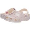 Crocs Classic Glitter Clog T, Zoccoli Unisex - Bambini e Ragazzi, Oyster, 19/20 EU