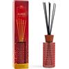 Mercury Diffusore Strass Rosso, Fragranza Patchouli e Spezie in Vetro 200 ml