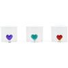 Mercury Bicchierino Cuore in Vetro Borosilicato 1 pz. Colori Assortiti 90ml Diam. 5.5x5