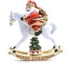 Mercury Babbo Natale su Cavallo a Dondolo con Luci 26.5x10.5x28.5h cm