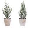 Bizzotto Mini Albero di Natale Innevato con Vaso Bizzotto 25h Assortito Prezzo cad