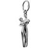 NKlaus argento 925 argento sterling catena ciondolo abbraccio uomo donna amore coppia mobile 6316