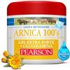 ARNICA 100'S - Arnica per Cavalli, Gel Extraforte Raffreddante Pearson. Crema Arnica Gel Forte con Artiglio del Diavolo e Mentolo. Pomata Defaticante e Rilassante (Arnica + GLUCOSAMMINA, 500 ML)