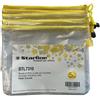STARLINE Busta in PVC a rete A5-20x25cm con cerniera gialla (Conf.5)