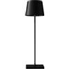 No Brand Lampada da tavolo 851 ricaricabile 8xH30cm metallo nero Palmina