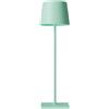 No Brand Lampada da tavolo 851 ricaricabile 8xH30cm metallo verde salvia Palmina