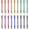 YSJCHEBS 18 Bastoncini per Freccette, Bastoncini per Freccette in Metallo, Bastoncini per Freccette Durevoli, Bastoncini per Freccette Colorati, Accessori per Freccette, Creazione di Freccette