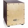 Pyle Cajon Strumento Musicale in Betulla Compatto, Percussione in Legno con Corde Interne, Suono Profondo, per Bambini e Adulti