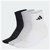 adidas Unisex - Adulto Thin&Light Sportswear Ankle Socks 3 Pair Pack, white/white/black, 5-6 Years