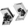 METALLIXITY Vetro Porta Cerniera 3mm-5mm Vetro Spessore Zinco Lega | 1Paio, per Vino Armadietto Espositore Armadietto Bagno Cancello, Vetro Cerniera Morsetto