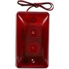 Cuifati Allarme sonoro stroboscopico, sirena stroboscopica con allarme cablato 12V DC, sirena stroboscopica di avvertimento per interni all'aperto, per magazzino domestico Farm Hotel