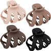 YESENLE 4 fermagli per capelli, in acrilico, grandi, antiscivolo, a forma di ragno, per donne e ragazze, con presa forte, per capelli spessi, accessori per capelli per spiaggia, uso quotidiano, feste, 8 cm
