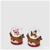 EDG Enzo De Gasperi Sfera Acqua Uomoneve Natalizio Ass. H 7,5 Cm D 4,5 Cm 1 Pz Rosso Mix