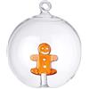 Bizzotto Sfera Vetro Flare Omino Natale con Box
