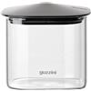 GUZZINI Barattolo Rettangolare Fresh & Style 600 Ml Vetro Tappo Nero