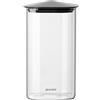 GUZZINI Barattolo Rettangolare Fresh & Style 1.300 Ml Vetro Tappo Nero