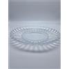 BONTURI CASA HOME DECORATION Piatto Vetro Janice D 29 Cm H 4 Cm Centrotavola