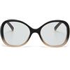 OKKIA Occhiale da Lettura Mod. Verona Premontato Butterfly Soft Touch-Spring Anti Luce Blu Rosa Nero Diottrie 1.00