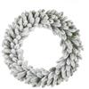 ARPIMEX Corona Pino di Natale Innevata D 80 Cm Bianco Pe