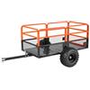 VEVOR Rimorchio da Giardino per Rimorchio per ATV UTV, Carrello Ribaltabile in Acciaio Pannello Posteriore Rimovibile, Carrello da Giardino per Trasporto per Tosaerba Carico max. 840 kg