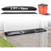 VEVOR Barriera Antiallagamento Set di Sacchi di Sabbia per Protezione dall'Allagamento 10 pezzi 43x83 cm, Sacco di Sabbia dall'Acqua Senza Sabbia 10 pz per Porte di Garage Officina