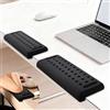 PTSUPLES Supporto per braccio a forma di L per scrivania, set da 2 pezzi con supporto per tastiera (30 × 10 cm), supporto ergonomico per la protezione di polsi e gomiti, poggiapolsi per tastiera