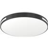 Eglo connect.z Smart Home LED Plafoniera Montegranaro-Z, ZigBee + Matter, app e controllo vocale Alexa, bianco caldo-freddo, RGB, dimmerabile, nero-bianco, Ø 39,4 cm