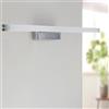 M Ledme - Luce LED per specchio da bagno Mirror, 9W, 60 cm, bianco neutro 4000K, impermeabile IP44, montaggio su specchi, mobili o pareti (facile) 600X45X103H mm