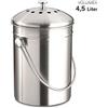 Weis bio Cucina Scaps pattumiera, in Acciaio Inox, Argento, 18 x 18 x 18 cm