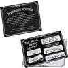 Lillian Rose 5.5x4.25 Each Black Wishes Set of 48 Cards, Tessuto, Ivory, 13.96 x 10.795 x 2.54 cm