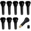 Apkpesterml 10 Pezzi Valvole in gomma, valvole per pneumatici Snap-In in gomma TR413 TR414 Valvola a scatto per cerchioni Tappo stelo valvola Core pneumatico Snap-In Tubeless per Auto Moto Biciclette Resistenti