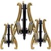 Swpeet Set di estrattori di ingranaggi a 3 ganasce da 3 pezzi, kit di estrattori a 3 ganasce da 7,6 cm 10,2 cm 15,2 cm in oro per la rimozione di pulegge, cuscinetti e volani, kit di strumenti di