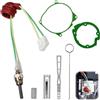 UQTUKO Candela di ricambio per riscaldamento diesel, 12 V, 2 KW, 5 KW/8 KW, in ceramica, per riscaldamento da parcheggio, kit di riparazione in ceramica, pin di candela, kit per riscaldamento diesel