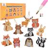 JadeLink Portachiavi Diamond Painting, Autunnali Lavoretti per Bambini, Ciondoli Dipinti a Diamante su Due Lati 5D DIY, kit di Artigianato per la Decorazione di Interni All'aperto Dell'autunno