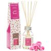 Hassett Green London Diffusore di Fragranza Just Rose 100ml - Profumo per Ambienti Interni a Lunga Durata con 8 Canne in Rattan, Elegante e Raffinato per Casa, Ufficio e Regali Speciali
