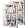 CABBEL confezione doppia (set di 2) cornice per foto 30x40 cm, betulla, robusta cornice in legno MDF, plexiglass