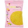 Honeyberry Zuccherini Decorativi per Dolci Naturali e Commestibili 55g - Codette di Zucchero Colorate per Decorare Torte, Cupcakes, Biscotti, Gelati, Dessert e Come Toppers per Glasse (Vermicelli Gialli)