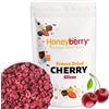 Honeyberry Fette di Amarena Liofilizzate 200g - Ciliegie Acide Disidratate - Frutti di Bosco Liofilizzati - Frutta Secca Liofilizzata - Amarena Disidratata Perfette per Dolci, Decorazioni, Muesli e Dessert