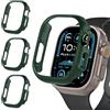 iVoler 3 Pezzi Cover Rigida PC per Apple Watch Ultra 3/2 / Apple Watch Ultra 49mm (Senza Pellicola Protettiva), Ultra Sottile Custodia Antiurto e Anti-Graffio Bumper Case, Verde