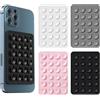 BIVBWQU 4 Pezzi Ventosa per Telefono Adatte a Tutti i Modelli di Telefono, Porta Telefono Antiscivolo per Selfie e Video, Silicone Porta Cellulare Auto