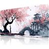 Yimomoyi Tappetino Mouse XXL, 900x400x3mm Tappetino Gaming, Mouse Pad con Base in Gomma Antiscivolo, Impermeabile Mousepad, Tappetino Scrivania Grande con Bordi Cuciti (B90)